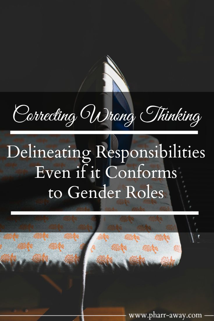 Delineating Responsibilities Even if it Conforms to Gender Roles